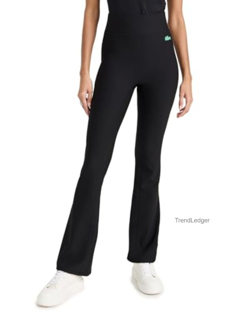 High Waisted Ribbed Flare Leggings Yoga Pants Stretch